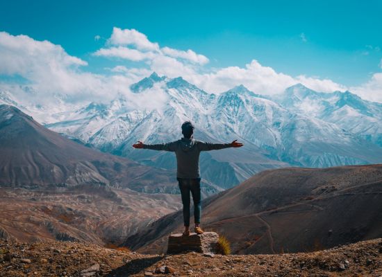 Person achieving goals with clear planning and focus